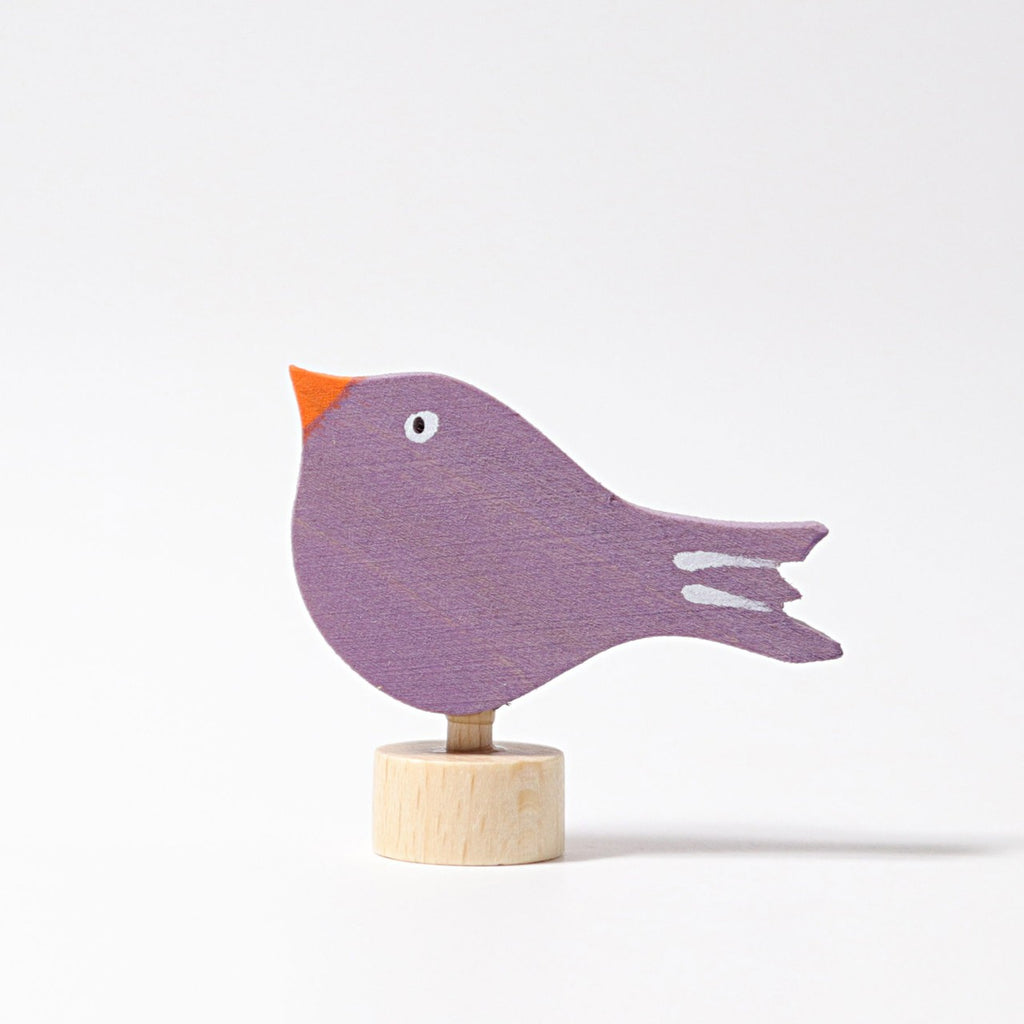 Grimm's - Bird Sitting Decoration - Lilac