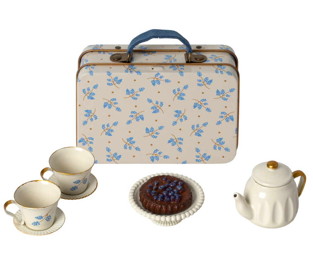 Maileg - Afternoon Tea Set - Blue Madelaine