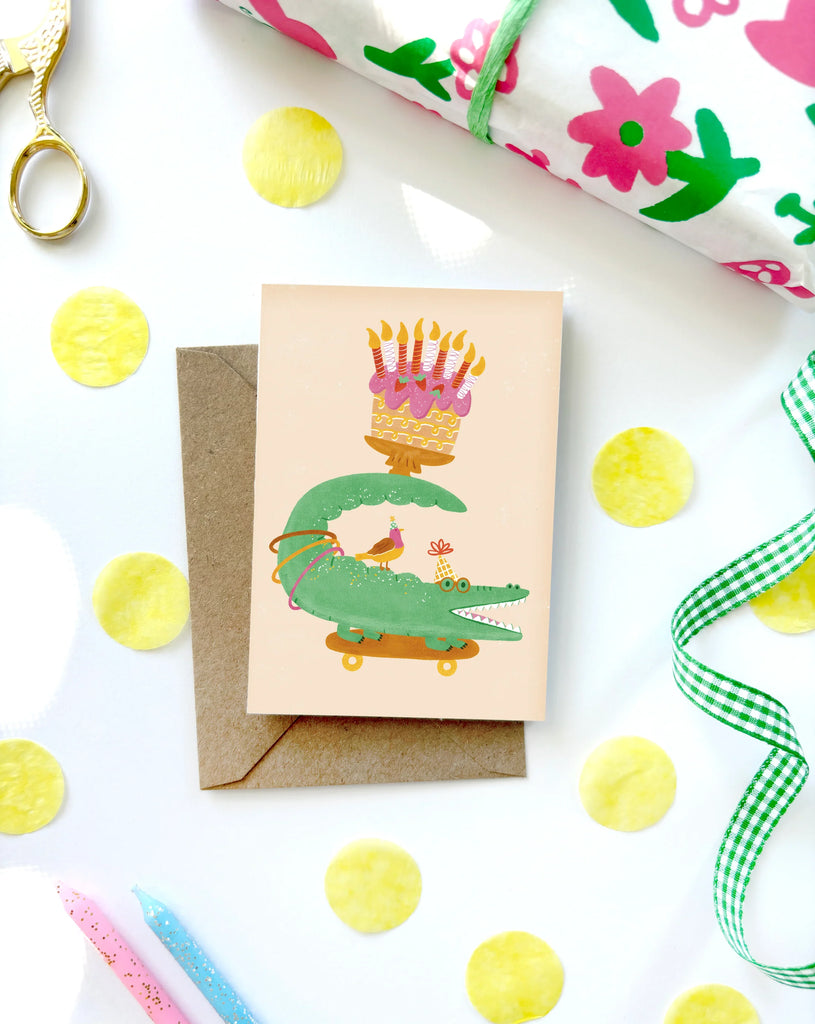 Lauren Sissons Studio - Crocodile Mini Card