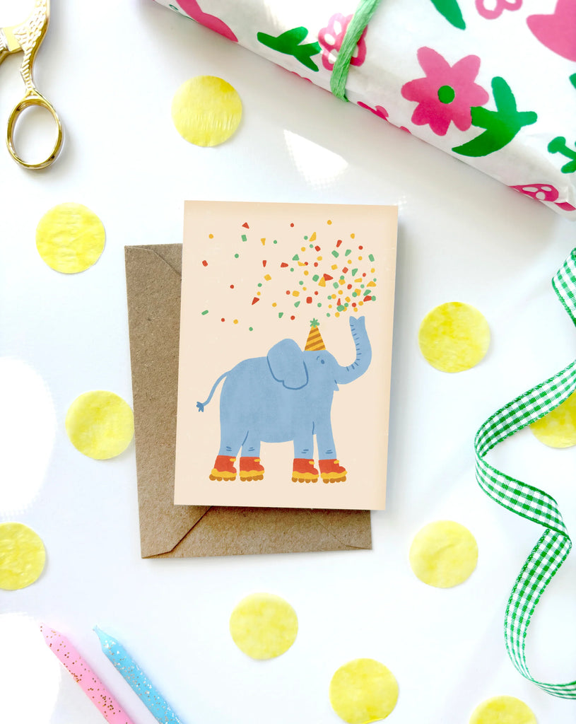 Lauren Sissons Studio - Elephant Mini Card