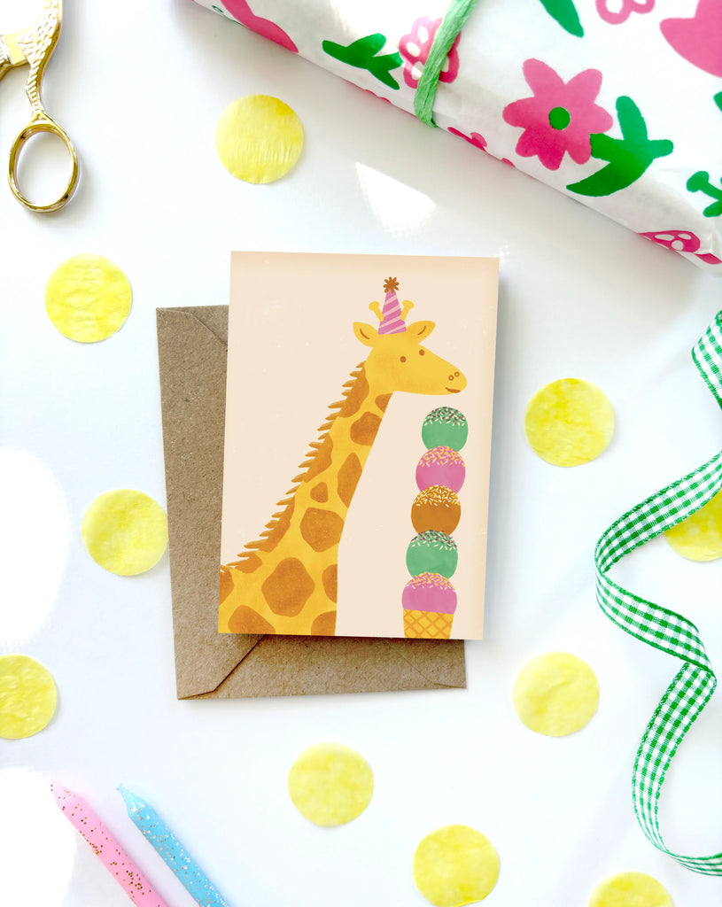 Lauren Sissons Studio - Giraffe Mini Card