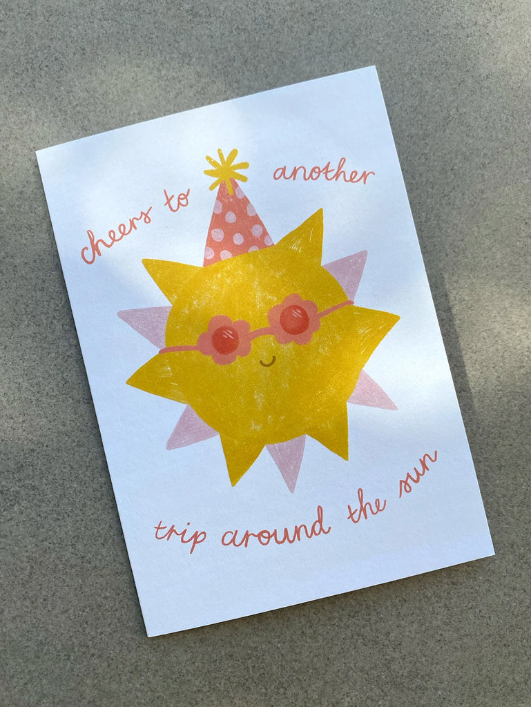 Lauren Sissons Studio - Another Trip Around The Sun Birthday Card