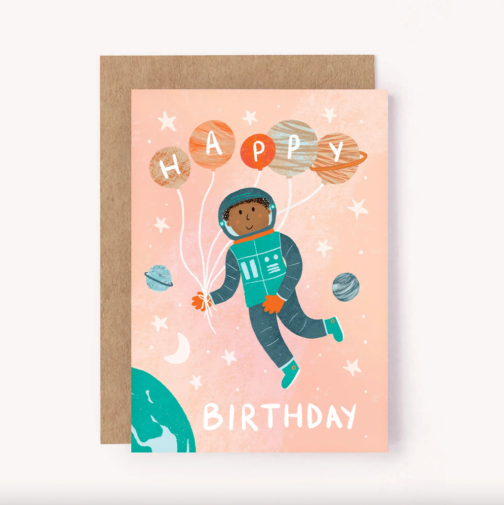 Lauren Sissons Studio - Astronaut Birthday Card