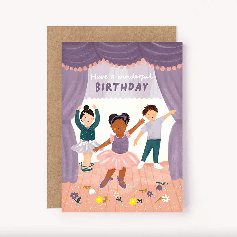 Lauren Sissons Studio - Ballerina Birthday Card