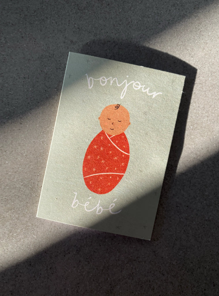 Lauren Sissons Studio - Bonjour Bebe Mini Card