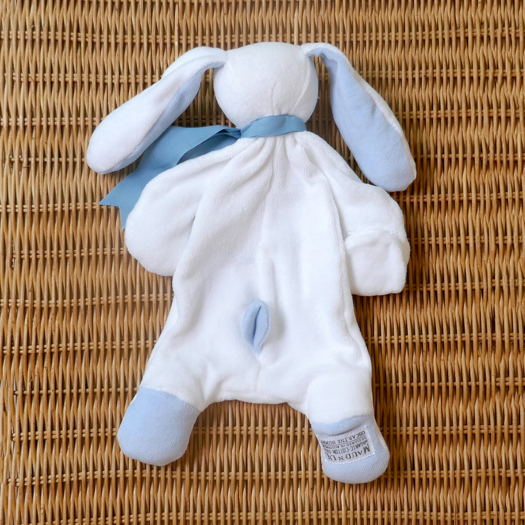 Bunny Comforter 30cm - Blue/White