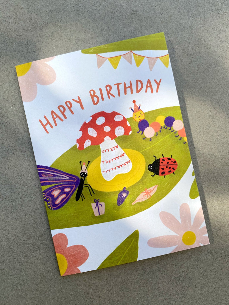 Lauren Sissons Studio - Bug Party Birthday Card