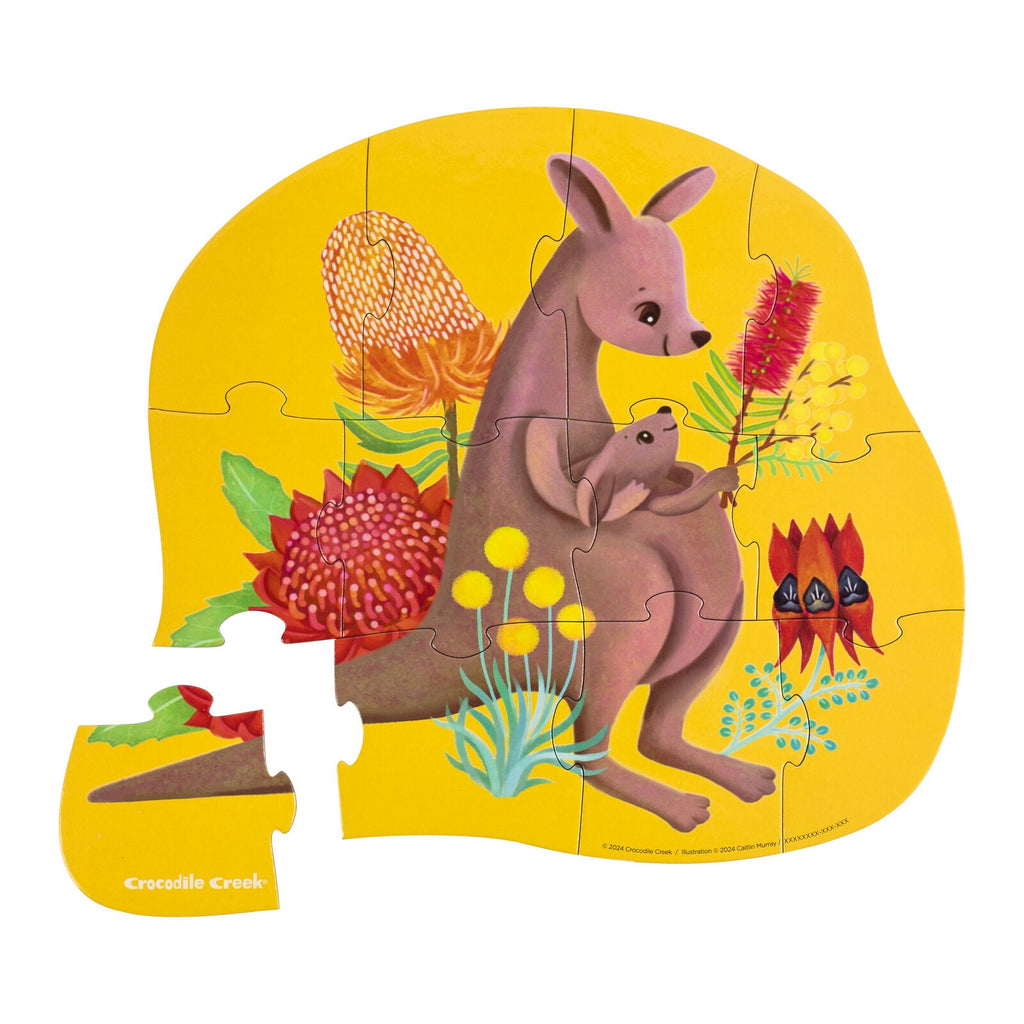 Mini Puzzle 12 pc - Kangaroo & Joey