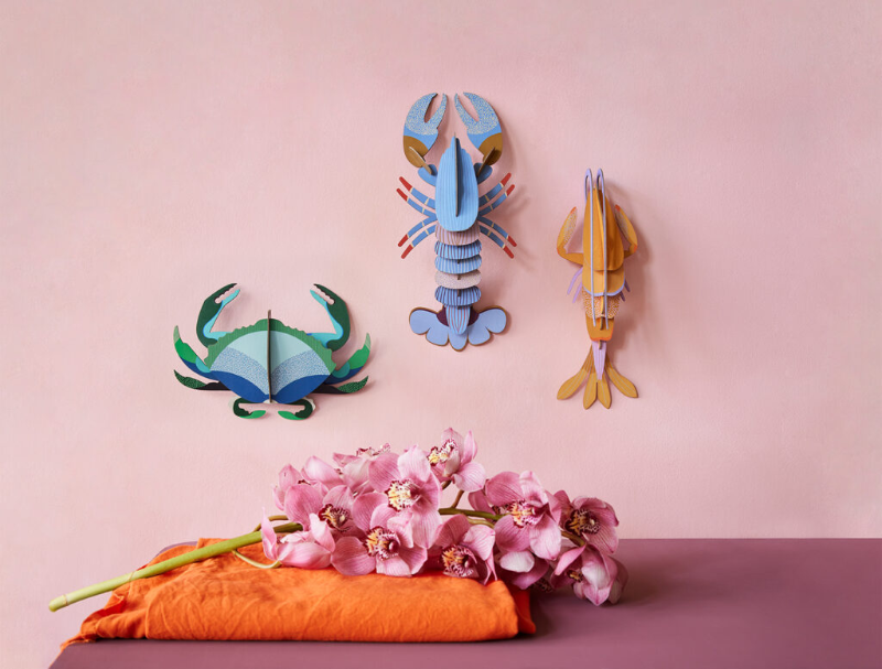 Studio Roof - Wall Art Sea Creatures - Lavender Lobster