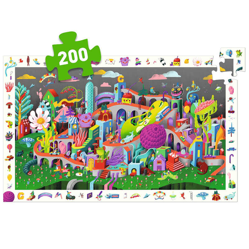 Observation Puzzle - Crazy Town 200Pc