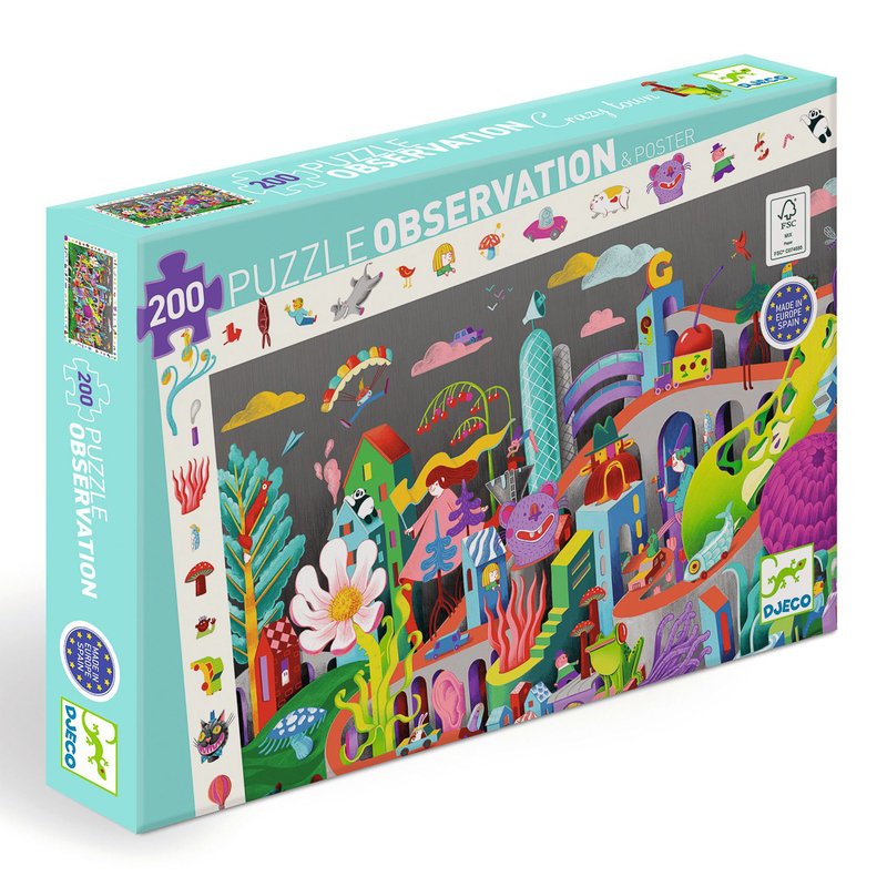 Observation Puzzle - Crazy Town 200Pc