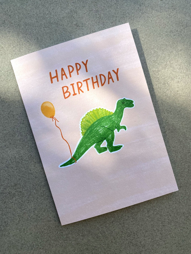 Lauren Sissons Studio - Dinosaur Birthday Card