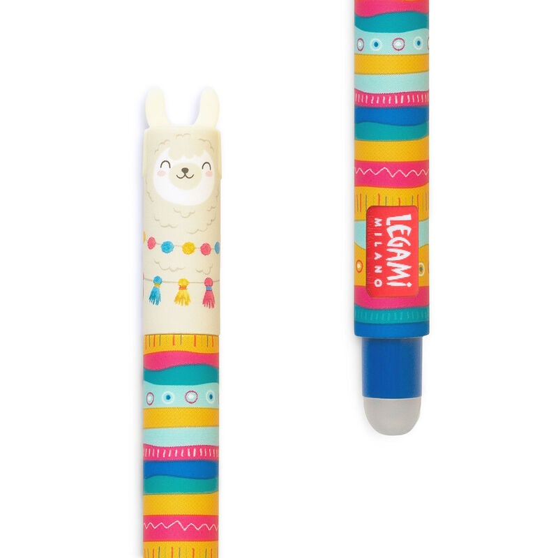 Erasable Gel Pen - Llama - Blue Ink