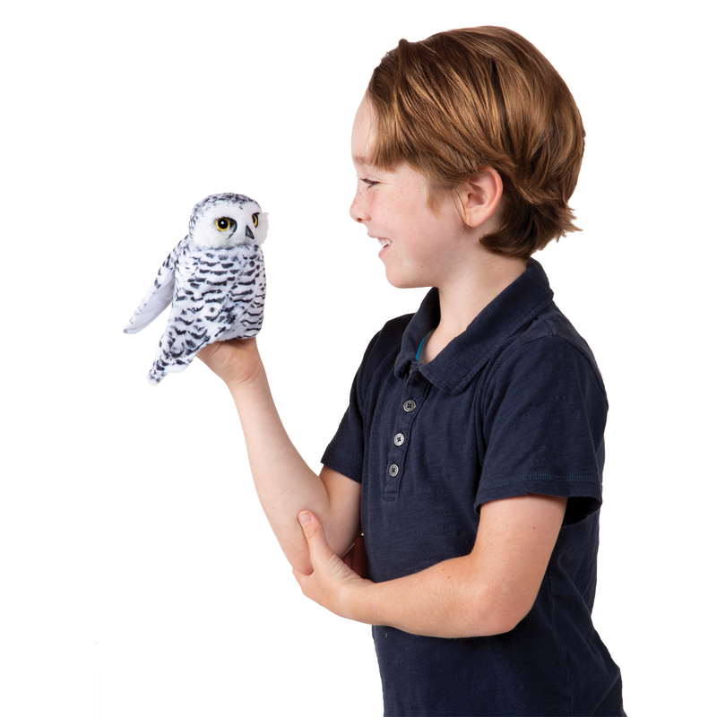 Folkmanis Puppet - Small Snowy Owl