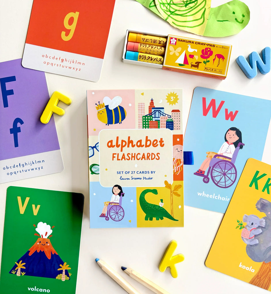 Lauren Sissons Studio - A - Z Illustrated Flash Cards