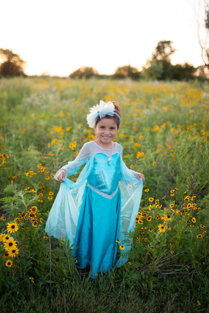 Ice Queen Dress with Cape - Size 5-6