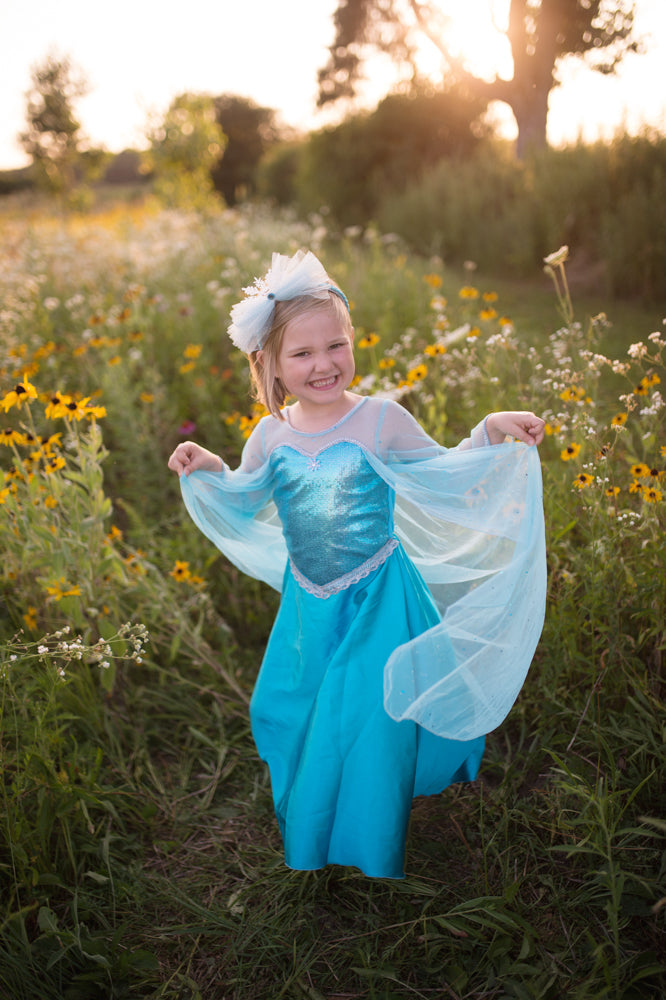 Ice Queen Dress with Cape - Size 5-6