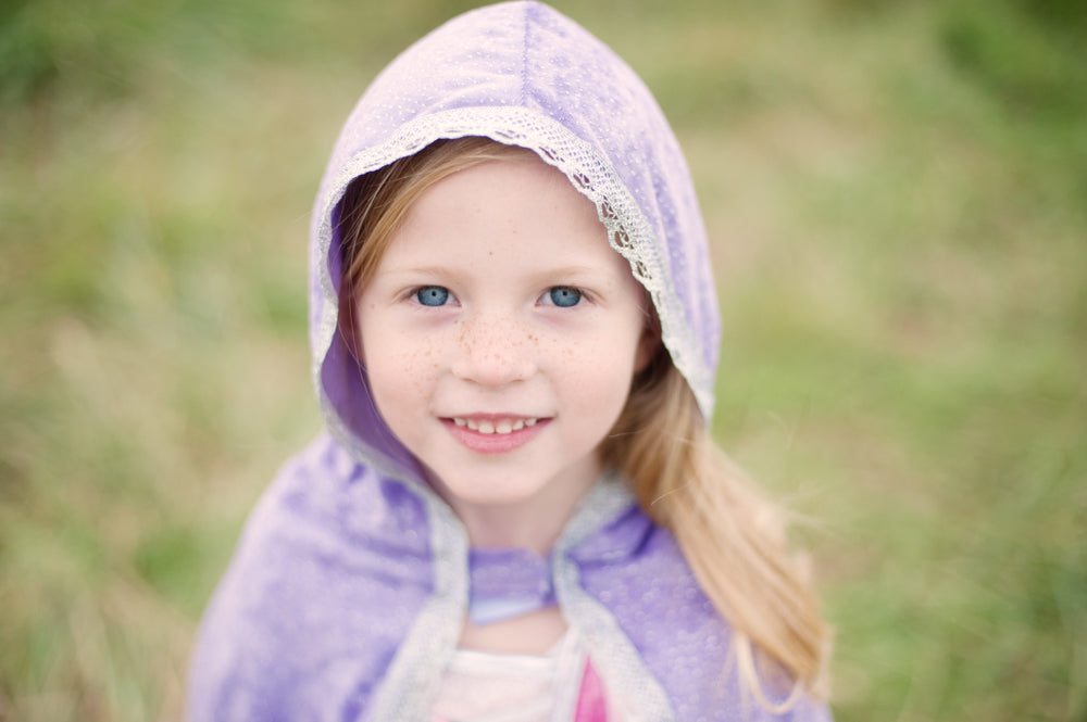 Lilac Diamond Sparkle Cape - Size 3-4