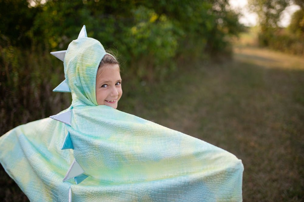 Rainbow Reversible Unicorn Dragon Cape - Size 4-6