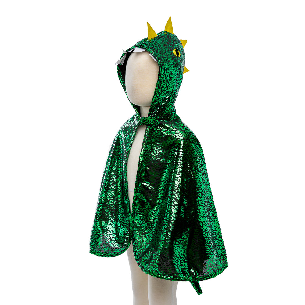 Metallic Green Dragon Cape 2-3 years