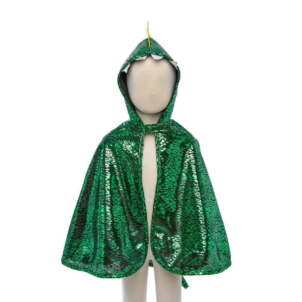 Metallic Green Dragon Cape 2-3 years