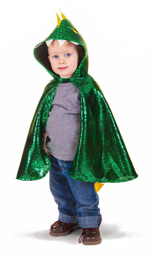 Metallic Green Dragon Cape 2-3 years