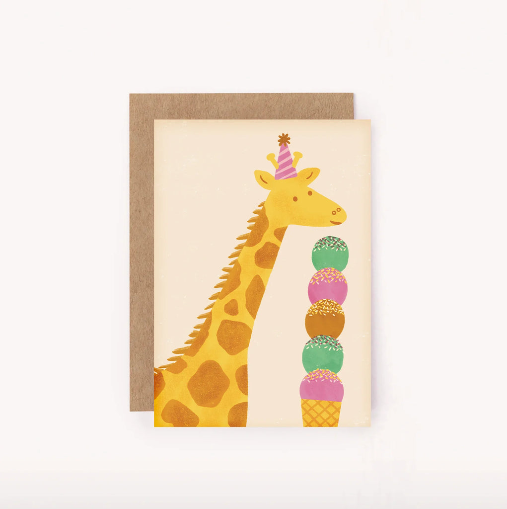 Lauren Sissons Studio - Giraffe Mini Card