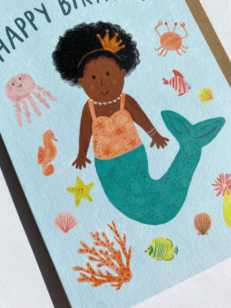 Lauren Sissons Studio - Mermaid Birthday Card