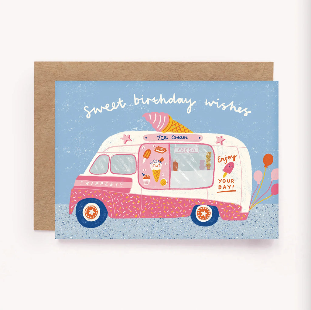 Lauren Sissons Studio - Ice Cream Van Birthday Card