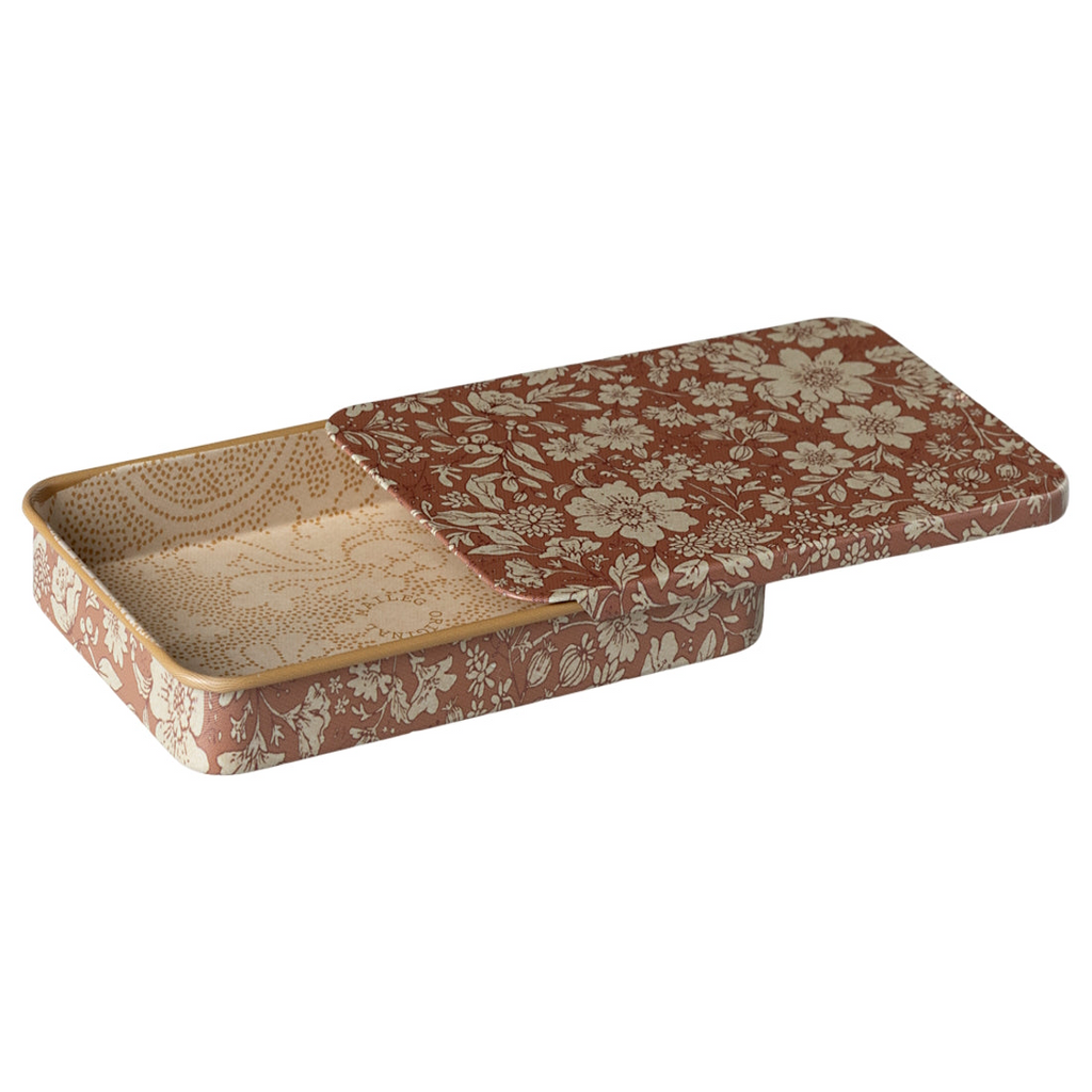 Maileg - Metal Box with sliding lid - Blossom Heather