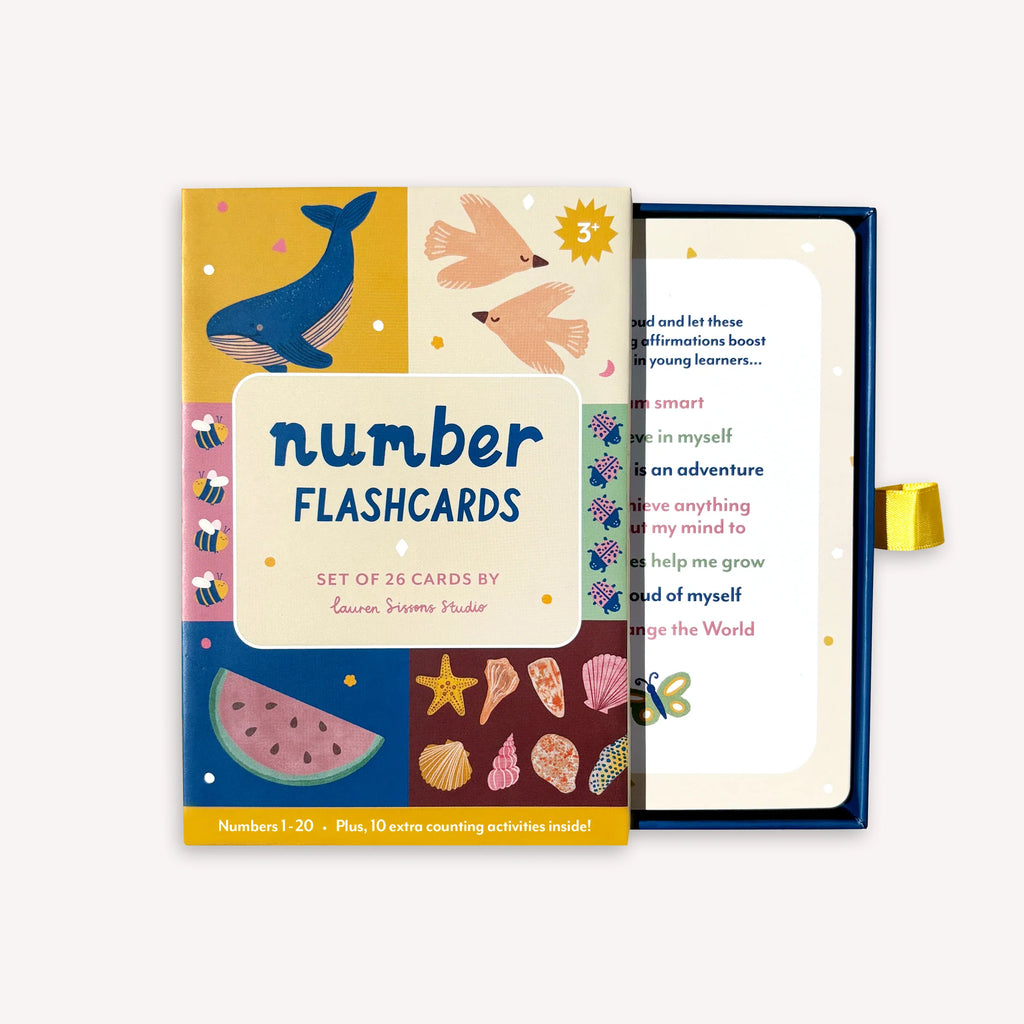 Lauren Sissons Studio -  Illustrated Number Flash Cards