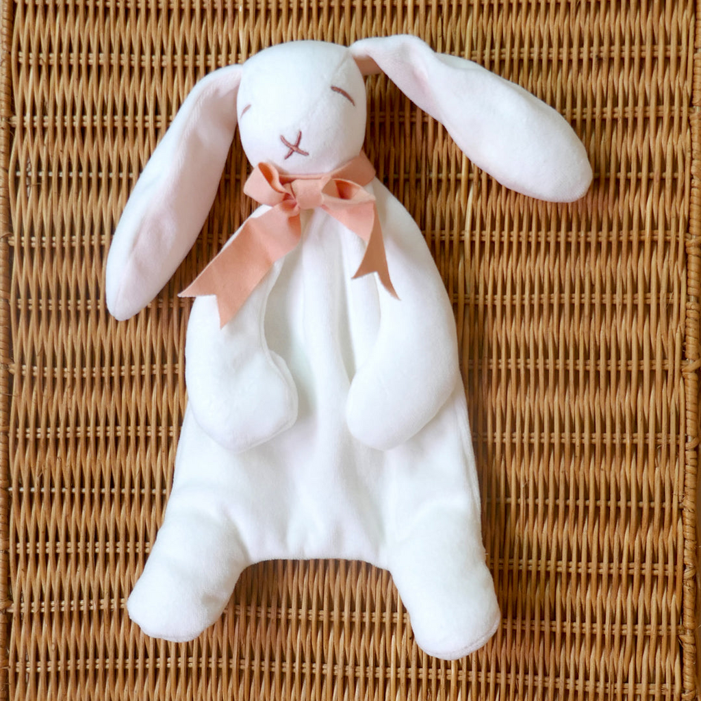 Bunny Comforter 30Cm - White/Cloud Pink