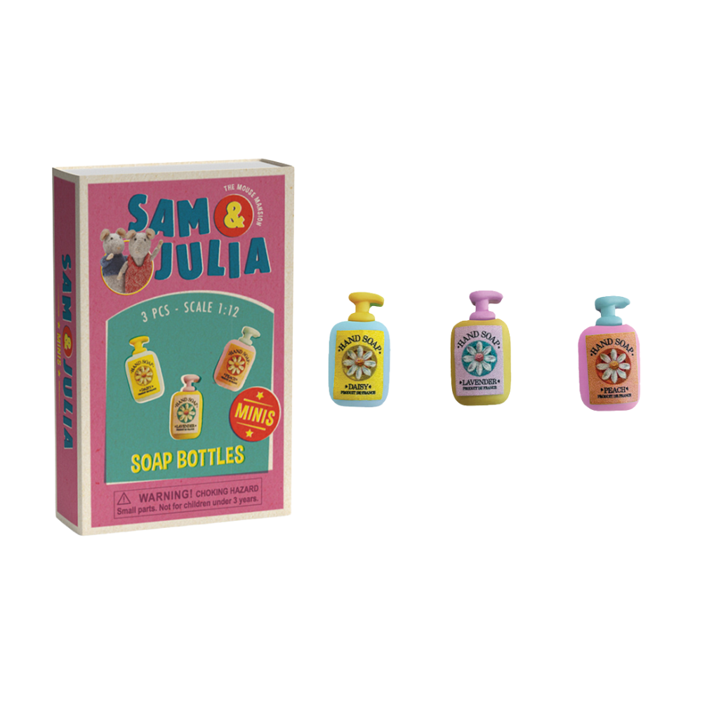 Sam & Julia - Mini Doll House Accessories - Soap Bottles