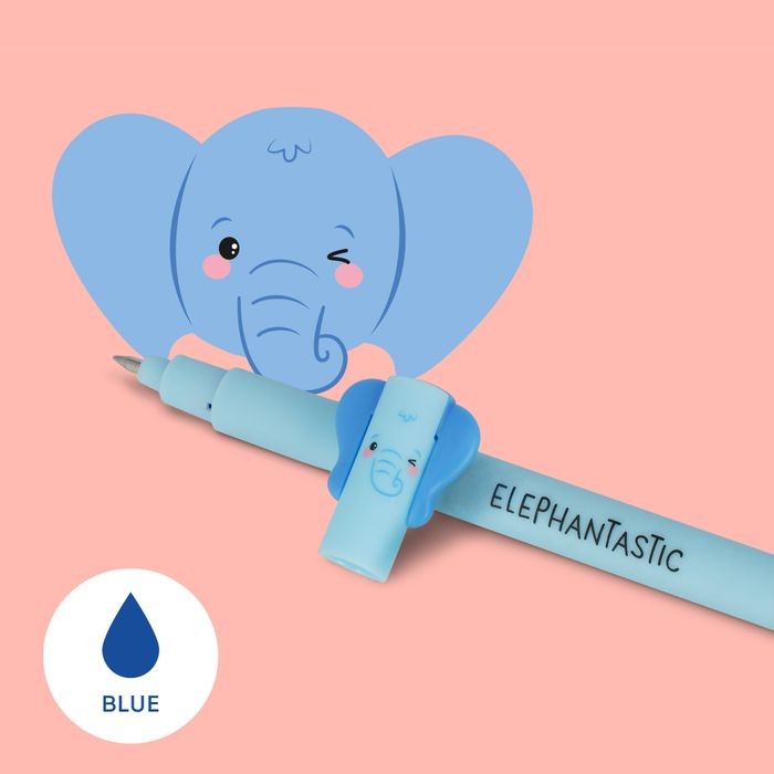 Erasable Gel Pen - Elephant - Blue Ink