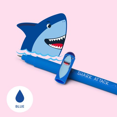 Erasable Gel Pen - Shark - Blue Ink