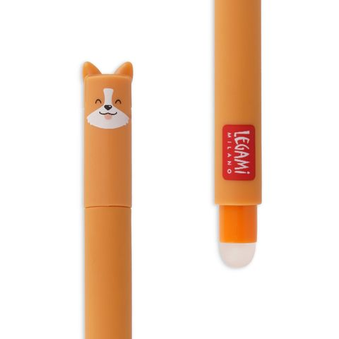 Erasable Gel Pen - Corgi - Black Ink