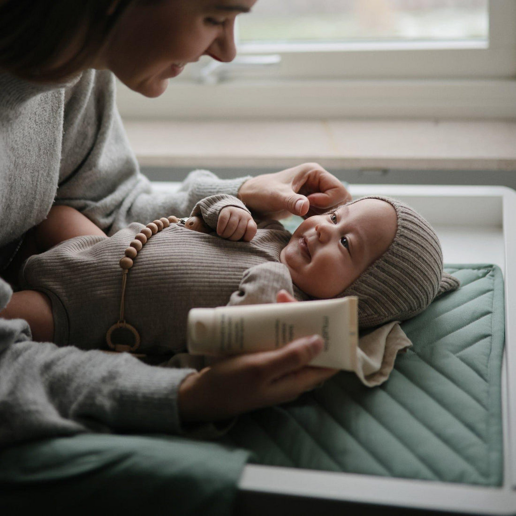 Mushie - Portable Changing Pad - Roman Green