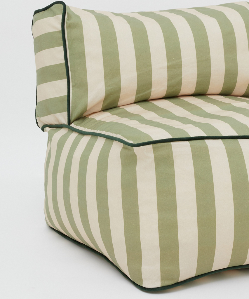 Philé - Striped Toddler Lounger - Green