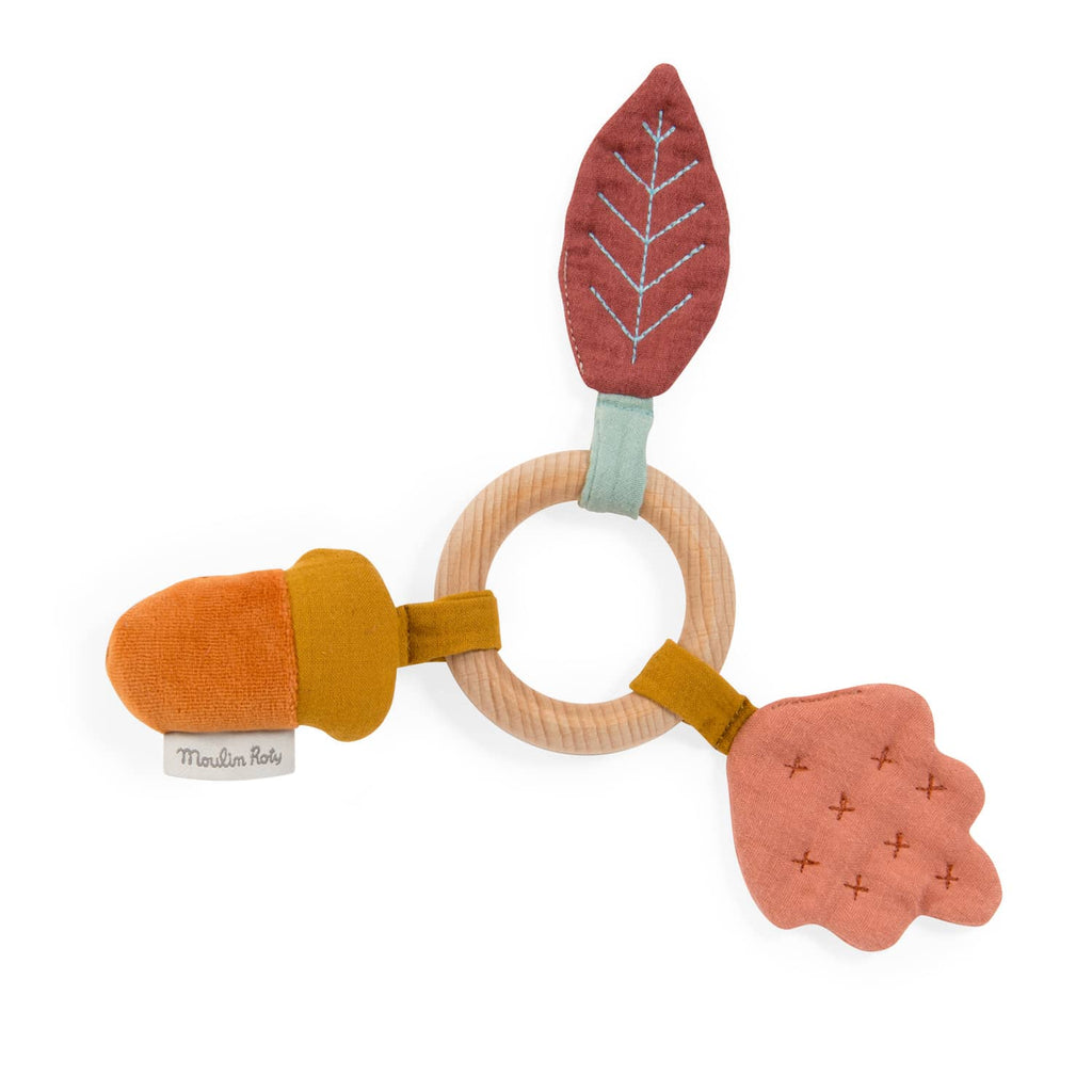 Moulin Roty - Apres La Pluie - Oak Tree Ring Rattle