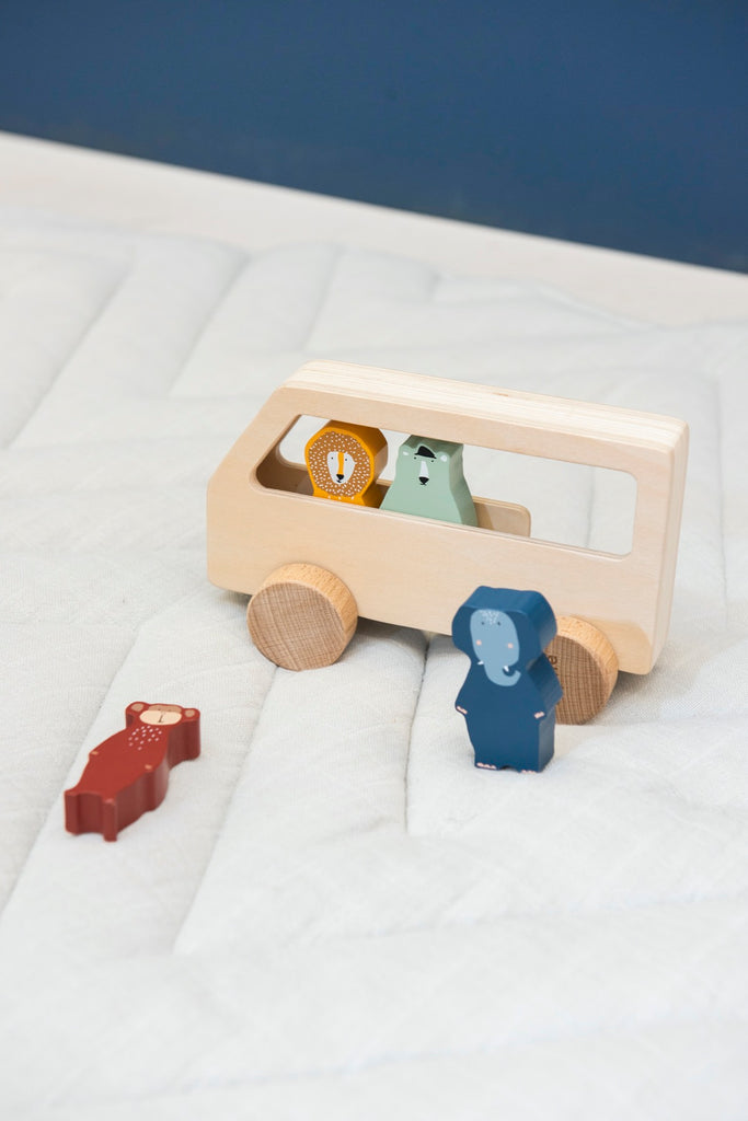 Wooden Animal Bus