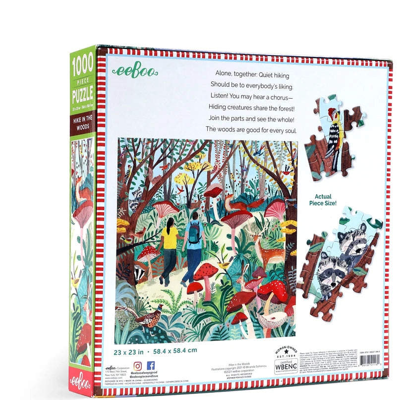 Hike In Woods Puzzle - 1000Pc