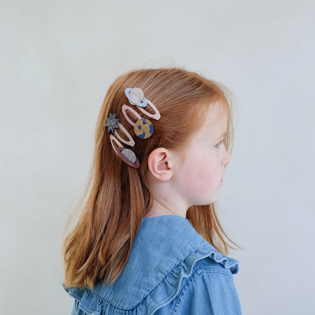 Mimi & Lula - Planet Hair Clips - 4PC