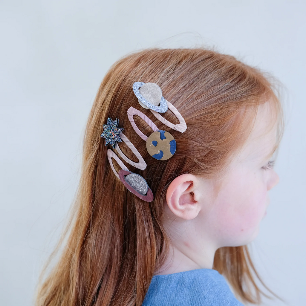 Mimi & Lula - Planet Hair Clips - 4PC