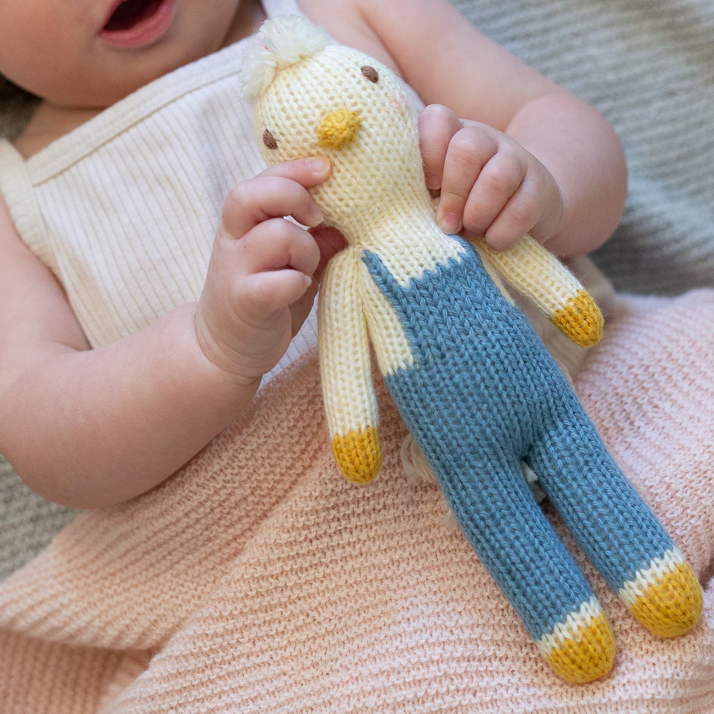 Knitted Rattle - Benedict Chicken