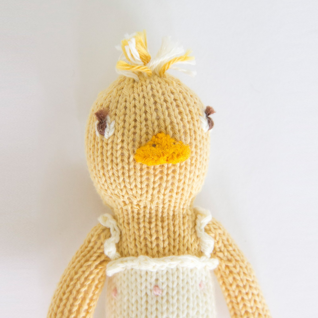 Knitted Rattle - Lucille Duck